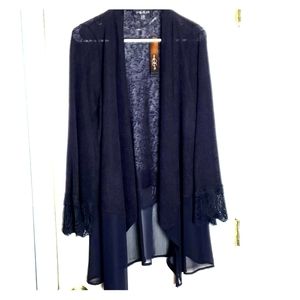 Beautiful Navy Open Front Cardigan